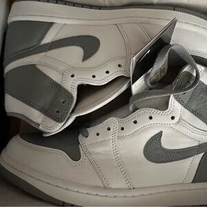 Men's Grey and White Sneakers